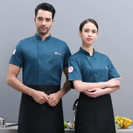 Chef Jacket Summer Short Sleeve Cook Shirt Unisex Chef Kitchen Restaurant Uniform Sushi Hotel Work Clothes
Chef Jacket Summer Short Sleeve Cook Shirt Unisex Chef Kitchen Restaurant Uniform Sushi Hotel Work Clothes