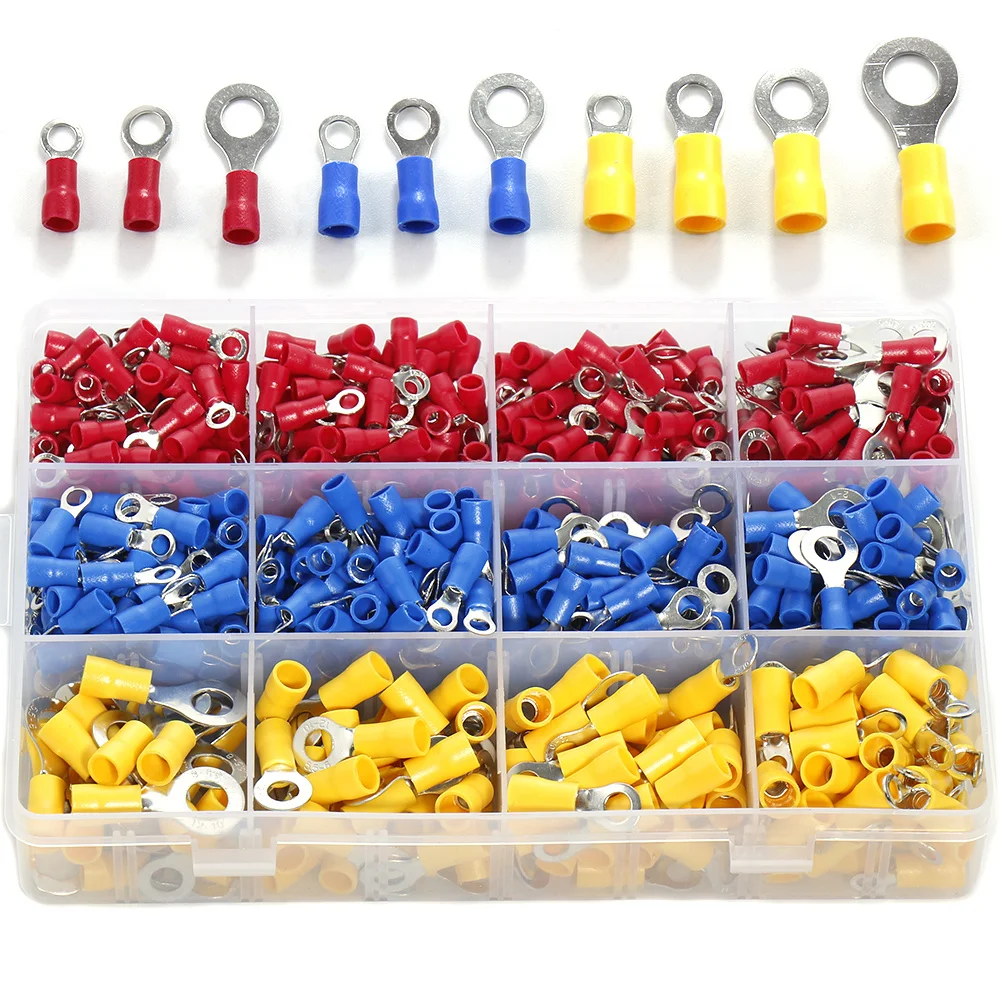 735/490pcs Ring Terminal Electrical Wire cable Crimp Connector Copper RV Insulated Type O Cold pressing Kit
735/490pcs Ring Terminal Electrical Wire cable Crimp Connector Copper RV Insulated Type O Cold pressing Kit