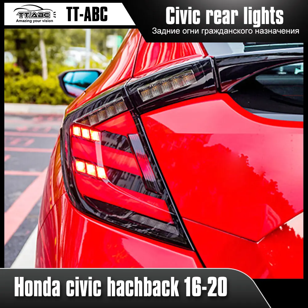 TT-ABC Tail Lights for Honda Civic Hachback 2016-2020 LED DRL Modified Lamp Car Light Assembly Free Shipping
TT-ABC Tail Lights for Honda Civic Hachback 2016-2020 LED DRL Modified Lamp Car Light Assembly Free Shipping