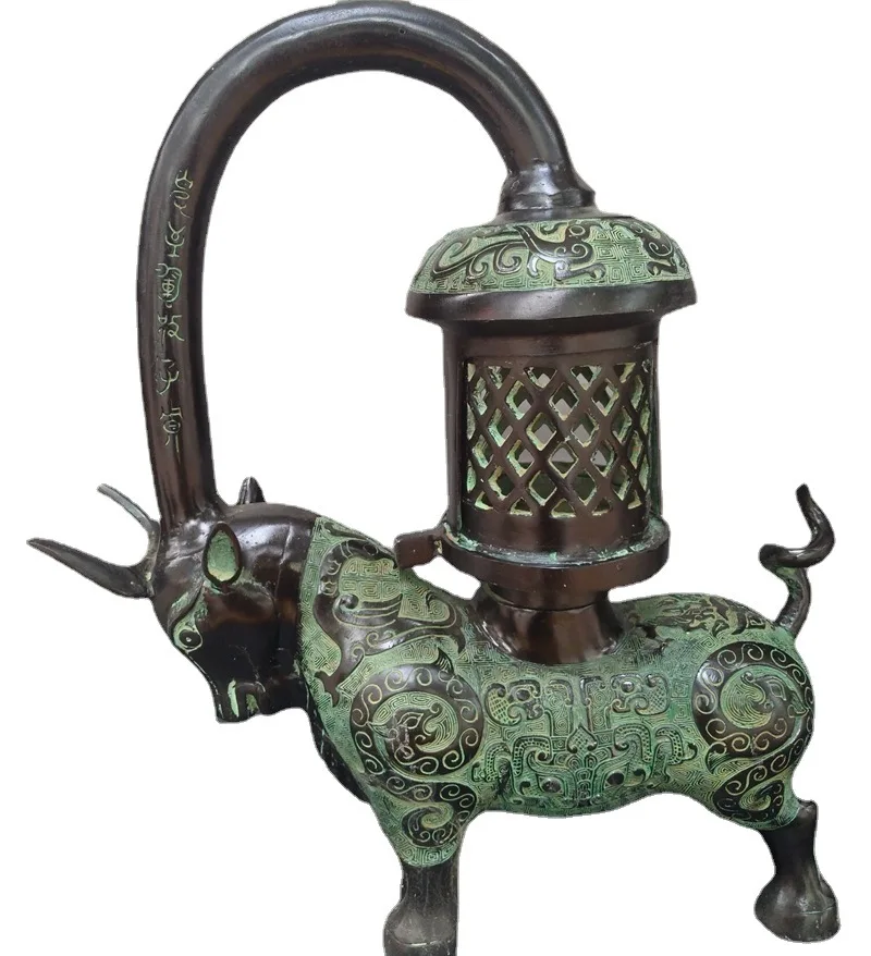 Antique antique ox lamp Candlestick reflux bronzes home office desk decoration used movie props ox lamp Candlestick ornaments
Antique antique ox lamp Candlestick reflux bronzes home office desk decoration used movie props ox lamp Candlestick ornaments