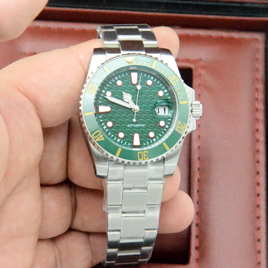 Fashion 40mm Automatic Men's Watch 2813 Movement Mechanical Watch Green Dial Date Luminous Oyster Bracelet
Fashion 40mm Automatic Men's Watch 2813 Movement Mechanical Watch Green Dial Date Luminous Oyster Bracelet