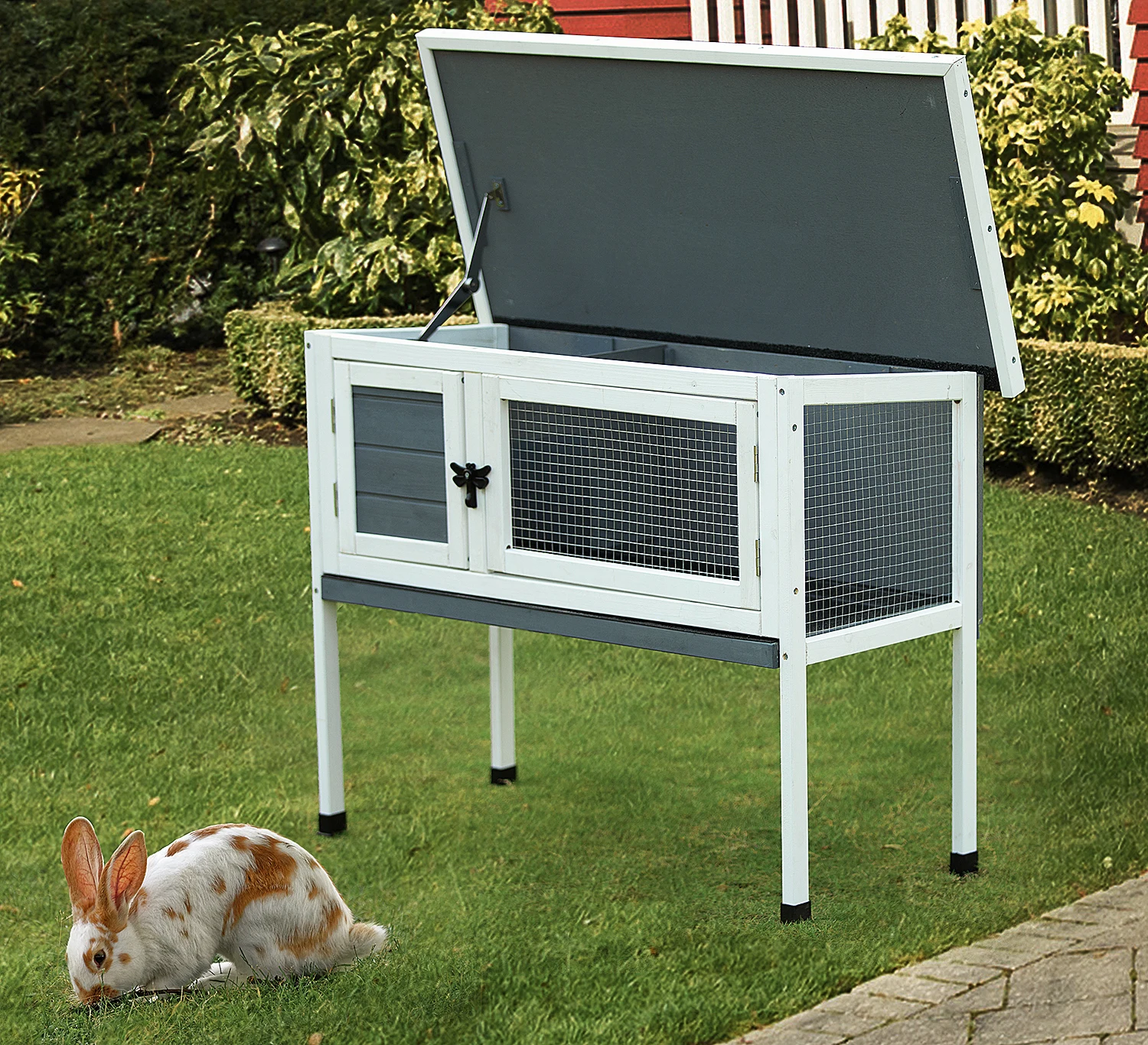 Outdoor Waterproof Fir Wood Chicken Coop Double-Deck Rabbit Cages And Small Rabbit Hutches With Good Quality
Outdoor Waterproof Fir Wood Chicken Coop Double-Deck Rabbit Cages And Small Rabbit Hutches With Good Quality