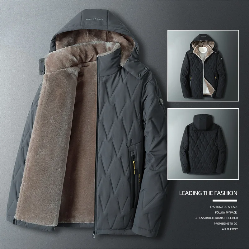 Winter Men Outdoor Sports Windproof Lamb Velvet Loose Warm Jacket Plus Velvet Thick Cotton Jacket
Winter Men Outdoor Sports Windproof Lamb Velvet Loose Warm Jacket Plus Velvet Thick Cotton Jacket