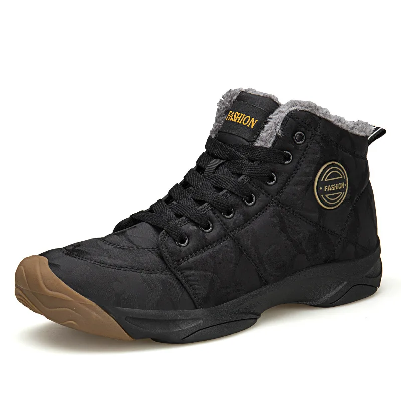 Pop Men Waterproof Ankle Boots Winter Warm Plush Snow Boots Men Outdoor Sneaker Work Boots Male Rubber Winter Men's Boots
Pop Men Waterproof Ankle Boots Winter Warm Plush Snow Boots Men Outdoor Sneaker Work Boots Male Rubber Winter Men's Boots