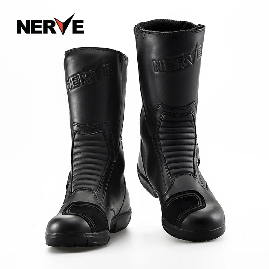 NERVE Motorcycle Boots Genuine Cow Motocross Boots Men Waterproof Motorcycle Riding Shoes Breathable Moto Boots
NERVE Motorcycle Boots Genuine Cow Motocross Boots Men Waterproof Motorcycle Riding Shoes Breathable Moto Boots