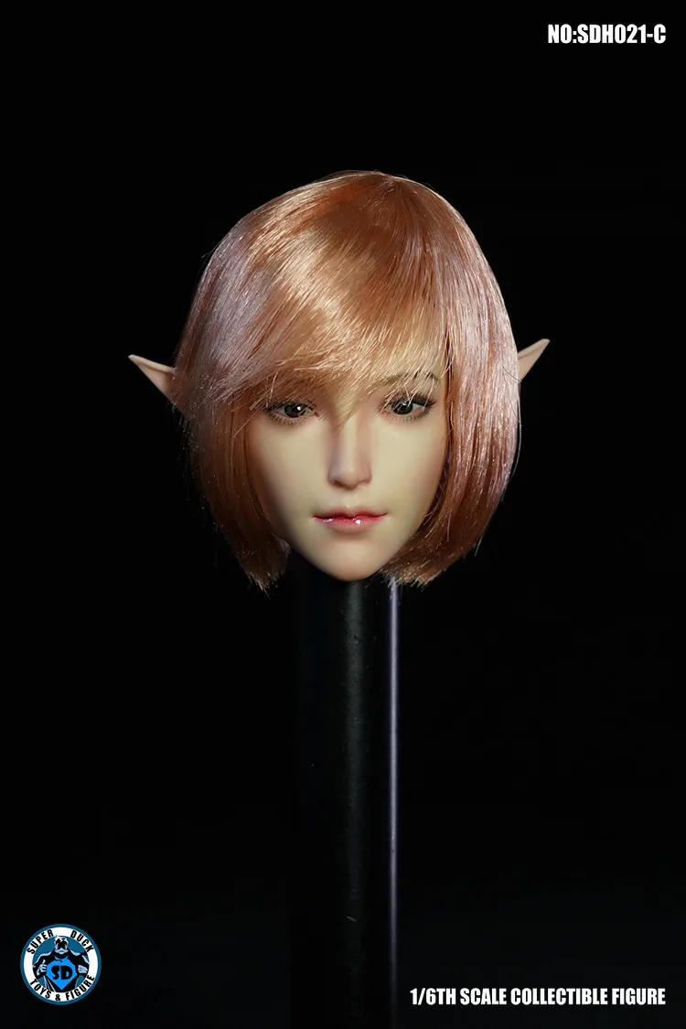 SUPER DUCK 1/6 SDH021C Detachable Elf Ears Girl Head Sculpt Model Fit 12'' TBLeague Phicen Pale Action Figure Body
SUPER DUCK 1/6 SDH021C Detachable Elf Ears Girl Head Sculpt Model Fit 12'' TBLeague Phicen Pale Action Figure Body