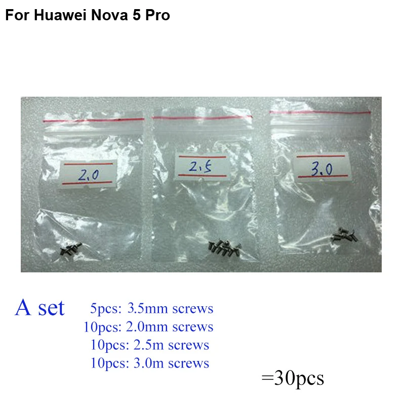 30PCS a set Silver Screw For Huawei Nova 5 Pro mainboard motherboard Cover Screws Repair Parts For Huawei Nova 5pro Nova5 Pro
30PCS a set Silver Screw For Huawei Nova 5 Pro mainboard motherboard Cover Screws Repair Parts For Huawei Nova 5pro Nova5 Pro