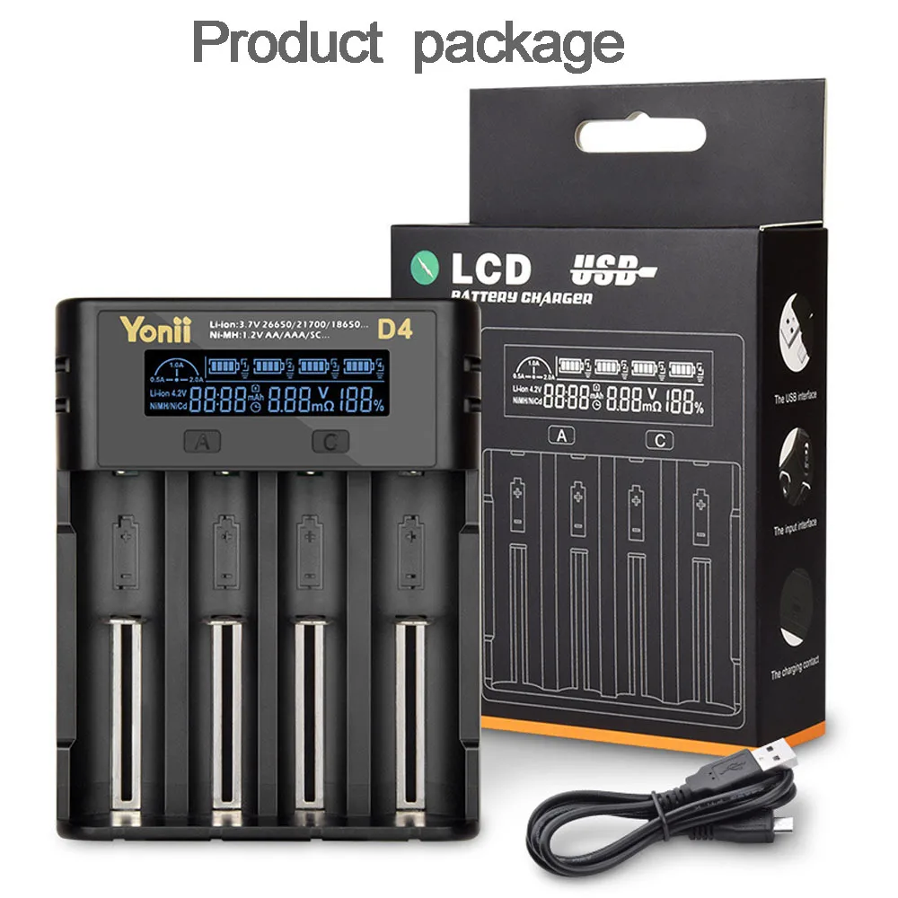 18650 Battery Charger LCD Battery Charger for 3.7v LI-ion Rechargeable Battery 18650 14500 26650 21700 1.2v Ni-Mh AA AAA Battery
18650 Battery Charger LCD Battery Charger for 3.7v LI-ion Rechargeable Battery 18650 14500 26650 21700 1.2v Ni-Mh AA AAA Battery