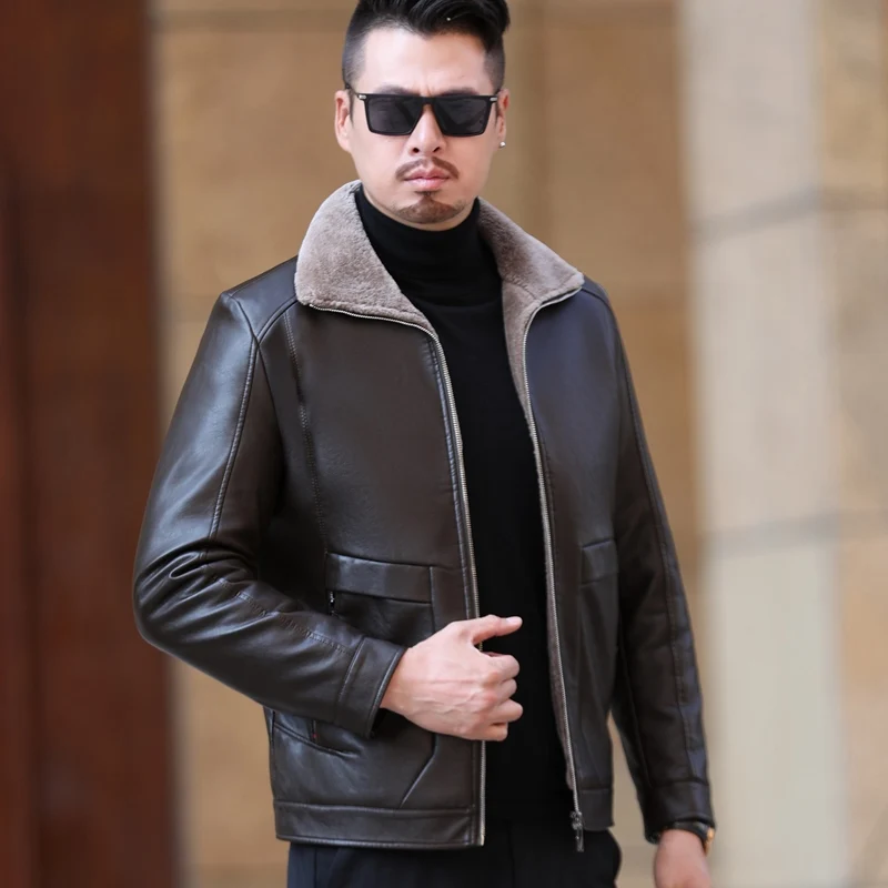 Winter Men's Leather Jackets Fashion Leather Coats Men Windbreaker Fleece PU Leather Top Male Jacket Brand 2020 Plus Size
Winter Men's Leather Jackets Fashion Leather Coats Men Windbreaker Fleece PU Leather Top Male Jacket Brand 2020 Plus Size