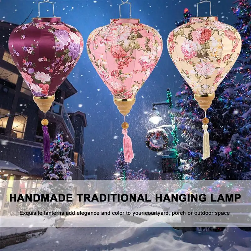 Hanging Flowers For Decoration Vintage Mid-Autumn New Year Hanging Lanterns Retro Silk New Year Hanging Lanterns Vietnam
Hanging Flowers For Decoration Vintage Mid-Autumn New Year Hanging Lanterns Retro Silk New Year Hanging Lanterns Vietnam