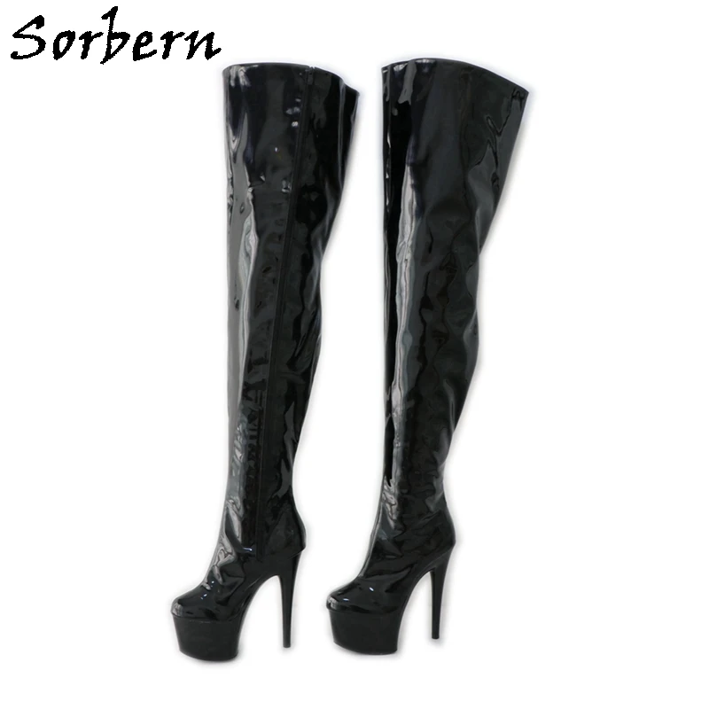 Sorbern 17Cm Pole Dance Boots Women Stripper High Heels Full Zipper Long Boots Mid Thigh High Drag Queen Shoes Custom Shoes
Sorbern 17Cm Pole Dance Boots Women Stripper High Heels Full Zipper Long Boots Mid Thigh High Drag Queen Shoes Custom Shoes