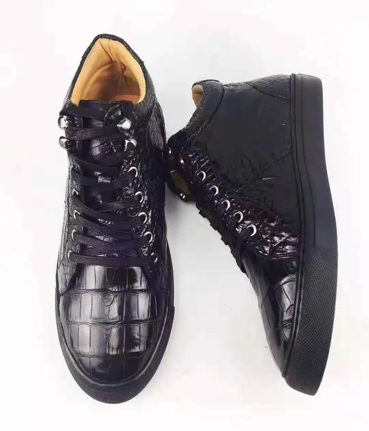 100% real genuine crocodile skin men fashion shoe with genuine cowhide skin lining leisure men boots winter shoe black crocodile
100% real genuine crocodile skin men fashion shoe with genuine cowhide skin lining leisure men boots winter shoe black crocodile