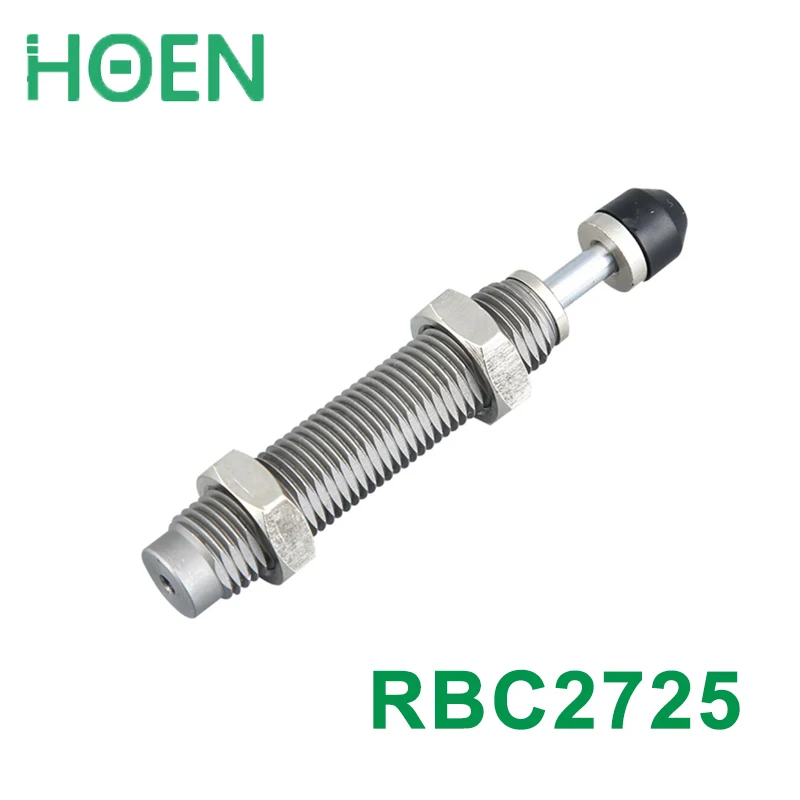 RBC2725 Pneumatic Air Cylinder Shock Absorber RBC 2725 O.D. thread size 27mm Stroke 25mm SMC type Buffers with cap 
RBC2725 Pneumatic Air Cylinder Shock Absorber RBC 2725 O.D. thread size 27mm Stroke 25mm SMC type Buffers with cap