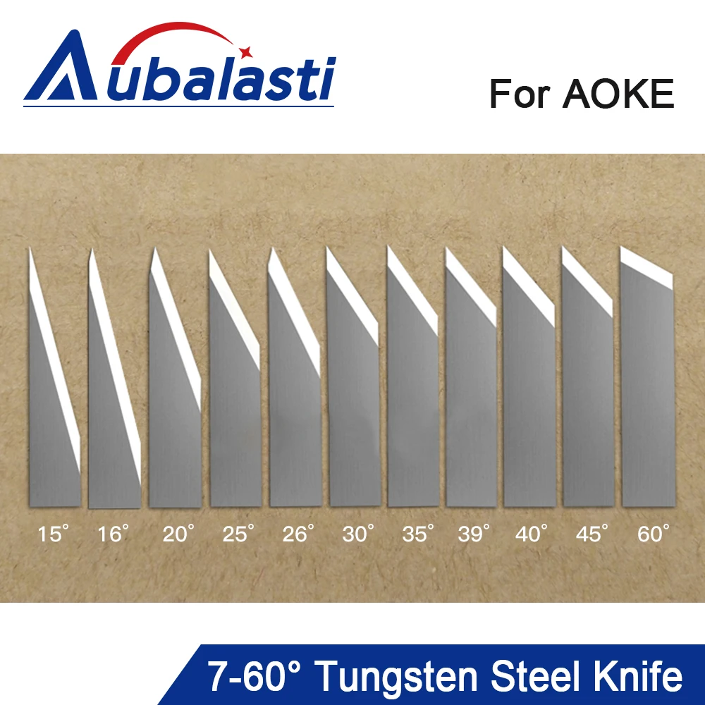 Aubalasti AOKE 10Pcs Vibration Knife Blade for CNC Vibrating Knife Cutting Machine Carton car mat 15-60Degrees 10Pcs
Aubalasti AOKE 10Pcs Vibration Knife Blade for CNC Vibrating Knife Cutting Machine Carton car mat 15-60Degrees 10Pcs