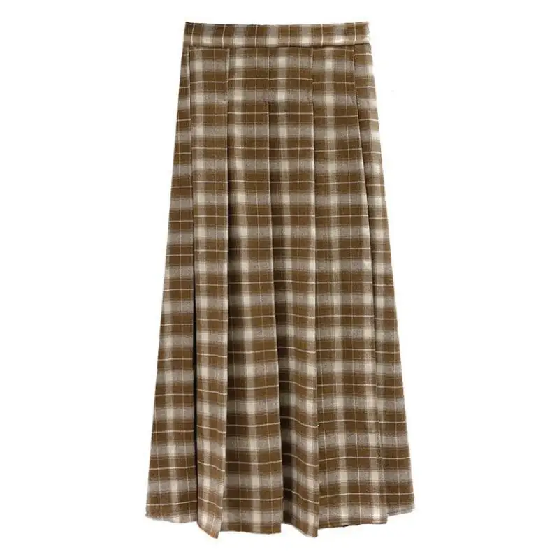 2024 Autumn Winter New Simple Black Plaid Pleated Skirt Casual High Waist Slim Temperament Women A-line Long Skirt Free Shipping
2024 Autumn Winter New Simple Black Plaid Pleated Skirt Casual High Waist Slim Temperament Women A-line Long Skirt Free Shipping