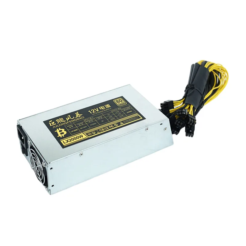 Блок питания Antminer Bitmain 2000 Вт, 2000 Вт, 6PIN Antminer T9 ETH PSU antminer S9 S7 L3 BTC LTC DASH 2000 Вт, блок питания для майнинга
Блок питания Antminer Bitmain 2000 Вт, 2000 Вт, 6PIN Antminer T9 ETH PSU antminer S9 S7 L3 BTC LTC DASH 2000 Вт, блок питания для майнинга