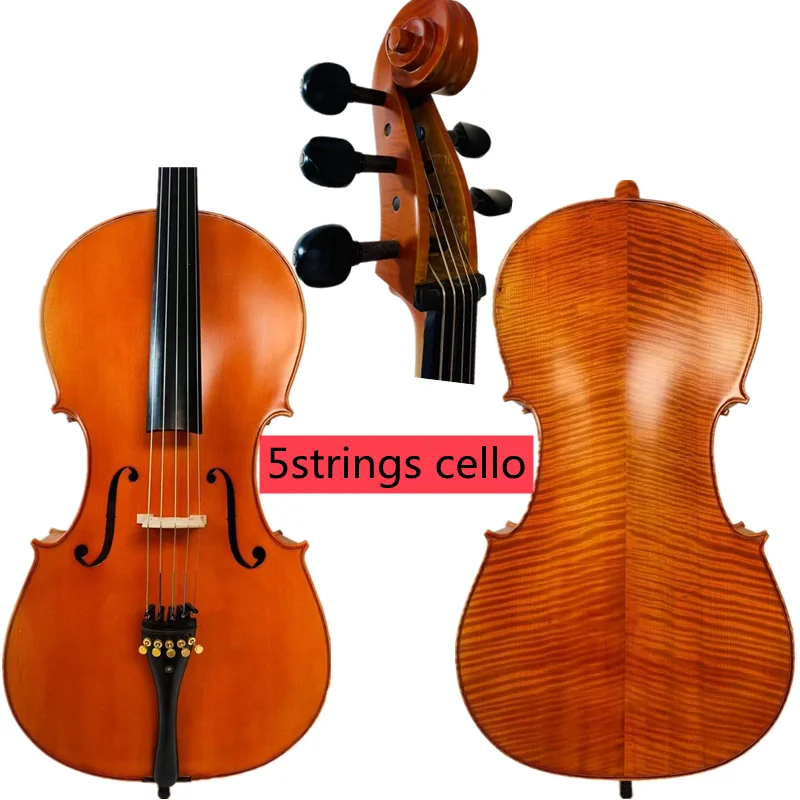 Rare Professional song maestro 5 Strings Cello 4/4, Stradivarius Model orange
Rare Professional song maestro 5 Strings Cello 4/4, Stradivarius Model orange
