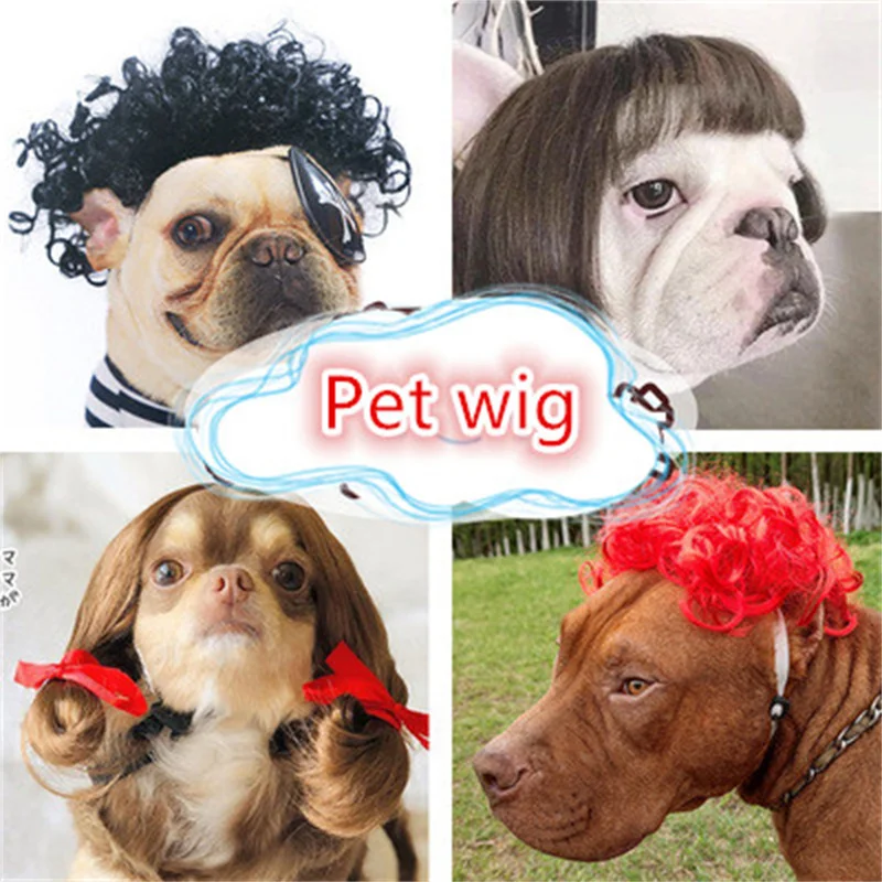 Pet Wig Dog Wig Explode Reach The Height of Frisette Pigtail French Bulldog Halloween Christmas Holiday Wig Hair Accessory
Pet Wig Dog Wig Explode Reach The Height of Frisette Pigtail French Bulldog Halloween Christmas Holiday Wig Hair Accessory