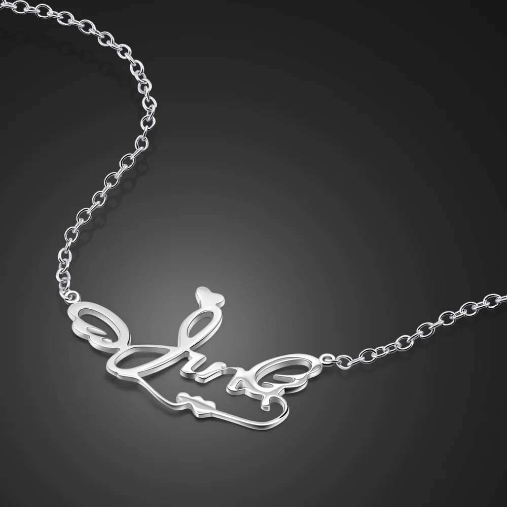 New Women's 925 Sterling Silver Necklace Creative Stylus Pendant Necklace Simple Silver Chain 51CM Female Jewelry birthday gift
New Women's 925 Sterling Silver Necklace Creative Stylus Pendant Necklace Simple Silver Chain 51CM Female Jewelry birthday gift