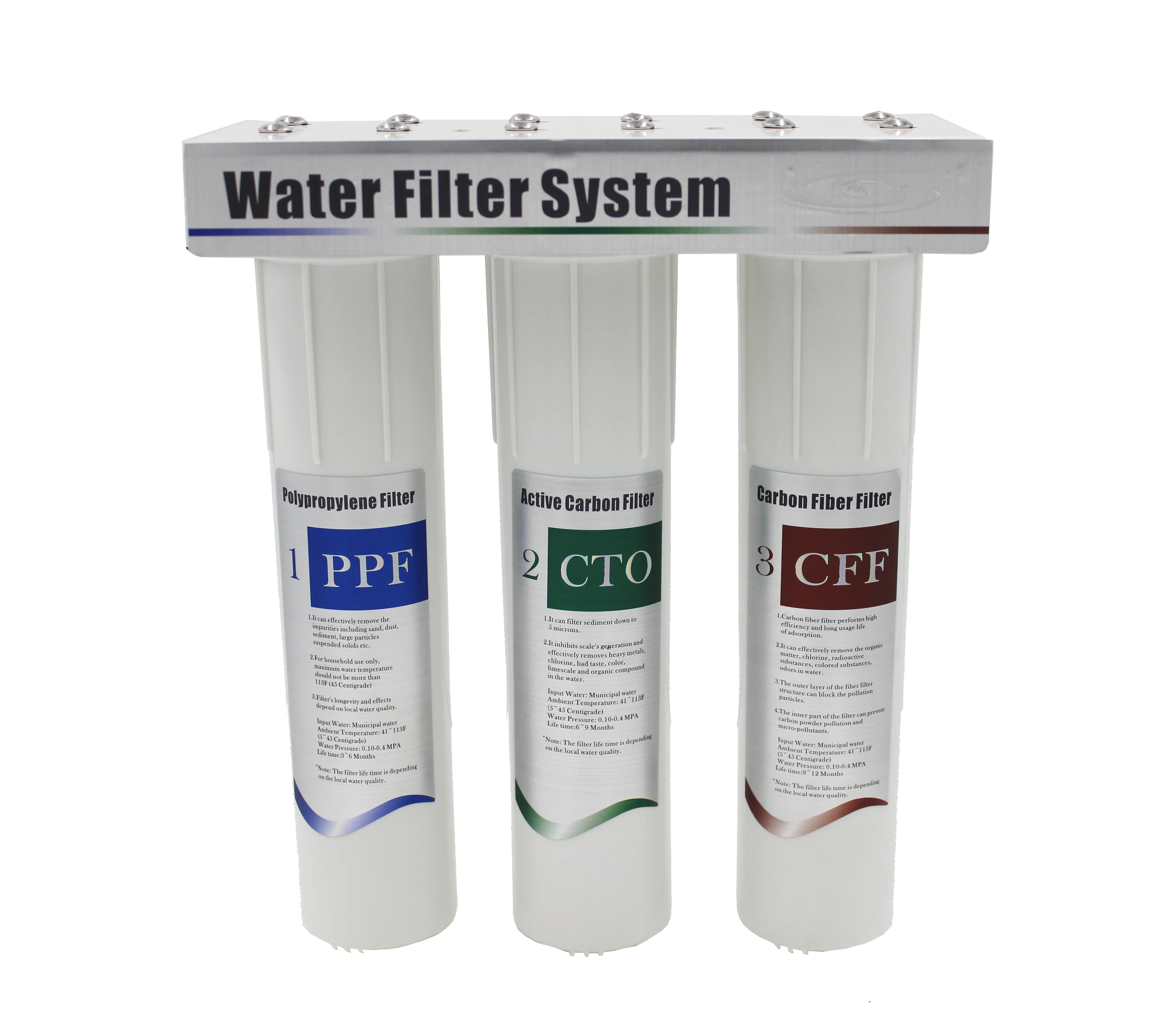 Water Filter Replacement with 3 Cartridges - Home or Office Water Purification System, Quick Installation Kit
Water Filter Replacement with 3 Cartridges - Home or Office Water Purification System, Quick Installation Kit