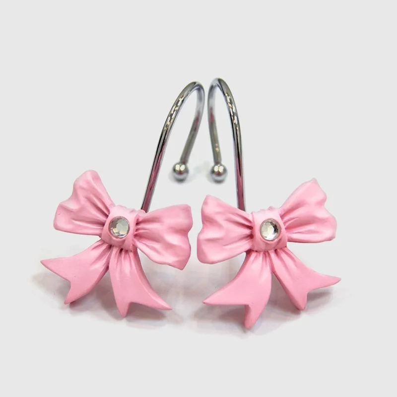12 pcs Shower Curtain Hook Decorative Resin Bow Theme Curtain Rings Curtain Hooks for Bathroom Bedroom Baby Room Living Room
12 pcs Shower Curtain Hook Decorative Resin Bow Theme Curtain Rings Curtain Hooks for Bathroom Bedroom Baby Room Living Room