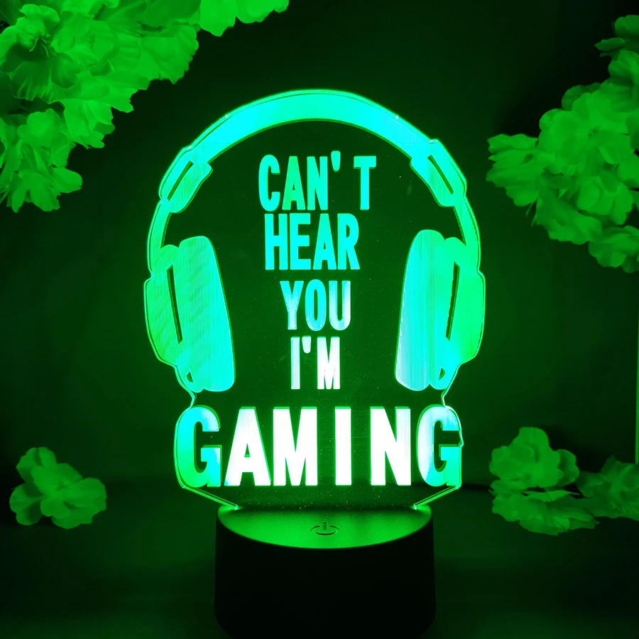 Can't Hear You I'm Gaming Video Gamer Headset Funny Desk Lamp Kids Birthday Gaming Room Setup Lighting Decoration Son Gift
Can't Hear You I'm Gaming Video Gamer Headset Funny Desk Lamp Kids Birthday Gaming Room Setup Lighting Decoration Son Gift