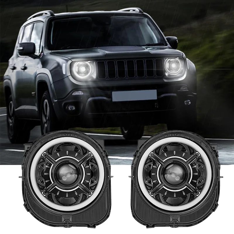 Halogen headlight for JEEP Renegade 2015 2016 2017 2018 2019, Excellent smd DRL kit, angel eyes, daylight
Halogen headlight for JEEP Renegade 2015 2016 2017 2018 2019, Excellent smd DRL kit, angel eyes, daylight