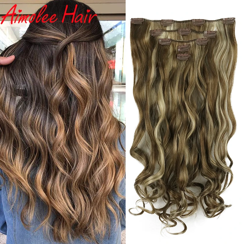 20" Long 5 pcs/set Wavy Black Brown Highlight Hair Extension Synthetic 11 Clips In On Hair Extensions Heat Resistant Hairpiece
20" Long 5 pcs/set Wavy Black Brown Highlight Hair Extension Synthetic 11 Clips In On Hair Extensions Heat Resistant Hairpiece