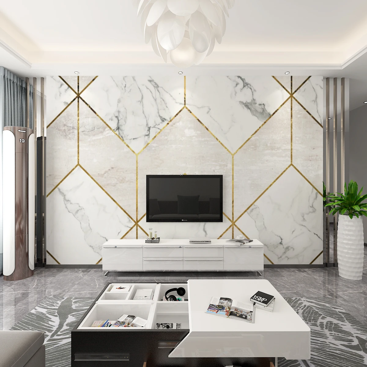 beibehang Modern minimalist nordic marble pattern wallpaper for living room decor TV background wall paper 3D mural decoration
beibehang Modern minimalist nordic marble pattern wallpaper for living room decor TV background wall paper 3D mural decoration
