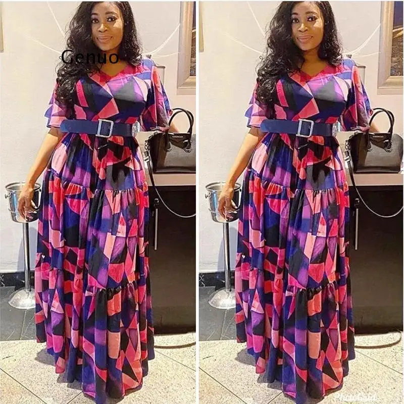 2021 Spring Summer Women's Dress African Print Boho Long Dresses Elegant Short Sleeve Chiffon Robe Party Gowns Lady Outfits
2021 Spring Summer Women's Dress African Print Boho Long Dresses Elegant Short Sleeve Chiffon Robe Party Gowns Lady Outfits