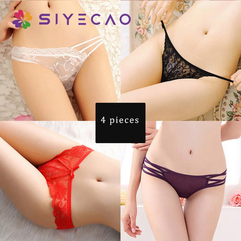 Sexy Panties Women Underwear Transparent Seamless Lace Low-Rise Cute Briefs For Girls Ladies Bikini Panty Lingerie 4Pcs/Lot
Sexy Panties Women Underwear Transparent Seamless Lace Low-Rise Cute Briefs For Girls Ladies Bikini Panty Lingerie 4Pcs/Lot