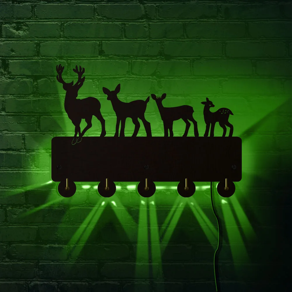 Wild Animal Deer Design Modern Wall Art Decor LED Lighting Hanger Wall Hooks Home Decor Coat Clothes Hook Keys Holder Hanger
Wild Animal Deer Design Modern Wall Art Decor LED Lighting Hanger Wall Hooks Home Decor Coat Clothes Hook Keys Holder Hanger