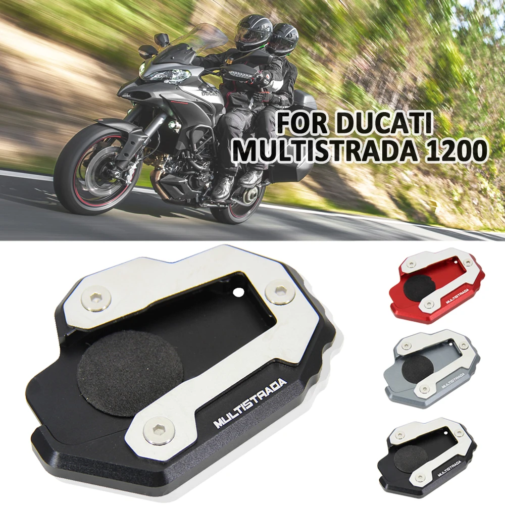 NEW For Ducati Multistrada 1200 Motorcycle Accessories CNC Kickstand Foot Side Stand Extension Pad Support Plate
NEW For Ducati Multistrada 1200 Motorcycle Accessories CNC Kickstand Foot Side Stand Extension Pad Support Plate