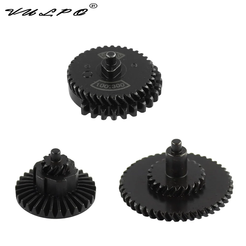 VULPO Steel Cutting 100:200 100:300 Super High Torque Gear Set For Airsoft AEG Ver.2/3 Gearbox
VULPO Steel Cutting 100:200 100:300 Super High Torque Gear Set For Airsoft AEG Ver.2/3 Gearbox