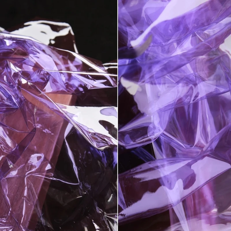 0.2mm TPU Fabric Transparent PVC Purple Liquid Plastic Film DIY Waterproof Crystal Bag Raincoat Decor Clothes Designer Fabric
0.2mm TPU Fabric Transparent PVC Purple Liquid Plastic Film DIY Waterproof Crystal Bag Raincoat Decor Clothes Designer Fabric