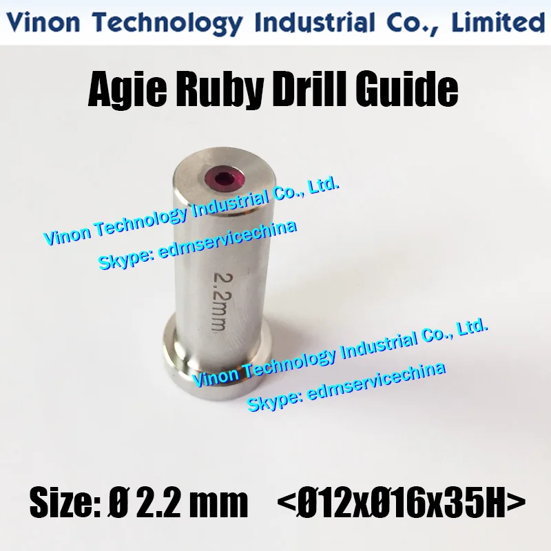 d=2.2mm Agie Drill Guide HD30 (Ruby+SUS) 12dx16x35Lmm SD1 electrode guide 335009075,335009076 Actspark SD1,Charmilles HD30
d=2.2mm Agie Drill Guide HD30 (Ruby+SUS) 12dx16x35Lmm SD1 electrode guide 335009075,335009076 Actspark SD1,Charmilles HD30