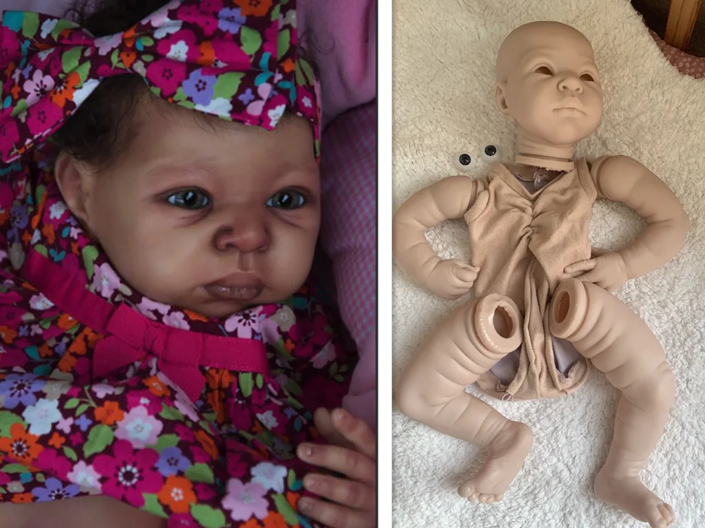 Reborn Doll Kits Blank Unpainted Unfinished Silicone Vinyl Doll Full Limbs With Body Parts DIY Bebe Reborn Lifelike Children Toy
Reborn Doll Kits Blank Unpainted Unfinished Silicone Vinyl Doll Full Limbs With Body Parts DIY Bebe Reborn Lifelike Children Toy
