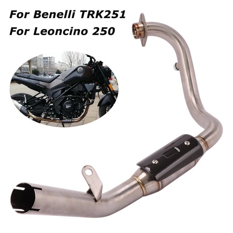 For Benelli TRK251 Leoncino 250 Motorcycle Modified Front Header Connect Pipe with Heat Shield Cover
For Benelli TRK251 Leoncino 250 Motorcycle Modified Front Header Connect Pipe with Heat Shield Cover