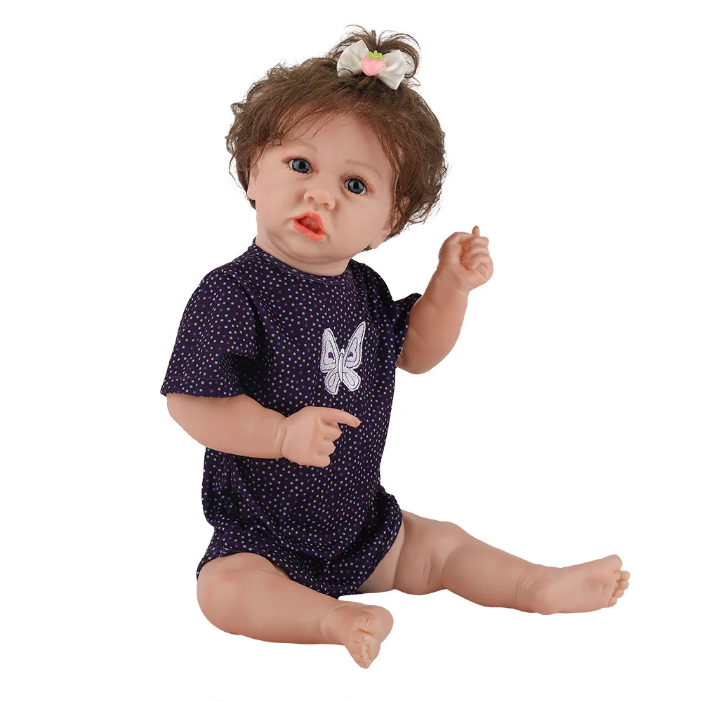 bebe58cm hand rooted curly hair Full Body Silicone Bebes Reborn Menino Doll Realistic Newborn baby Kids Good Playmate Brinquedos
bebe58cm hand rooted curly hair Full Body Silicone Bebes Reborn Menino Doll Realistic Newborn baby Kids Good Playmate Brinquedos