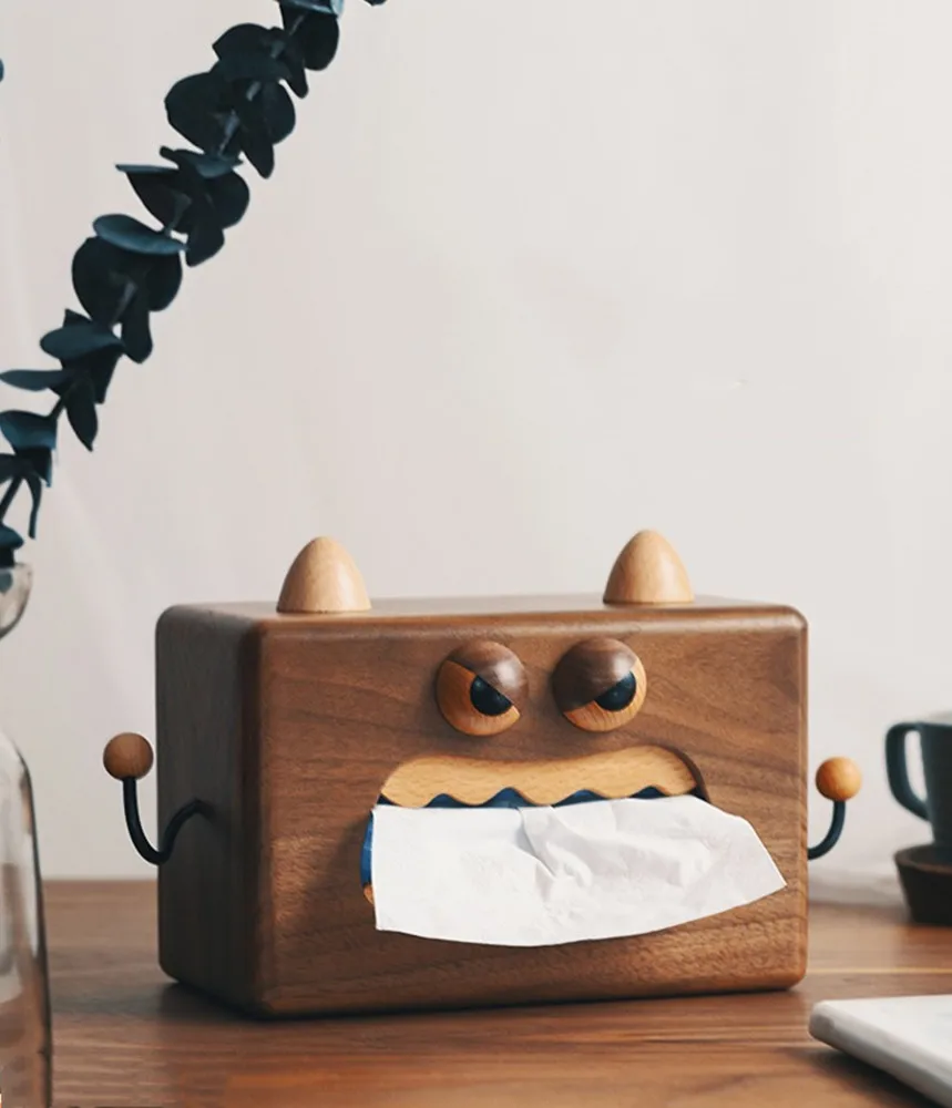 Cartoon Solid Wood Tissue Box Black Walnut Living Room/Bedroom Pumping Tissue Holder Creative Household Gadgets Home Decorations
Cartoon Solid Wood Tissue Box Black Walnut Living Room/Bedroom Pumping Tissue Holder Creative Household Gadgets Home Decorations