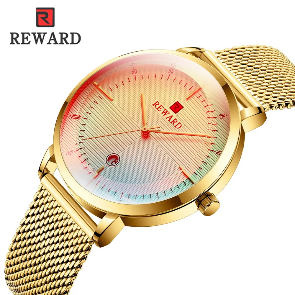 2021 Men Watches Top Brand Luxury Reward Quartz Watch Men Waterproof Color Glass Mesh Steel Male Wristwatch Relogio Masculino
2021 Men Watches Top Brand Luxury Reward Quartz Watch Men Waterproof Color Glass Mesh Steel Male Wristwatch Relogio Masculino