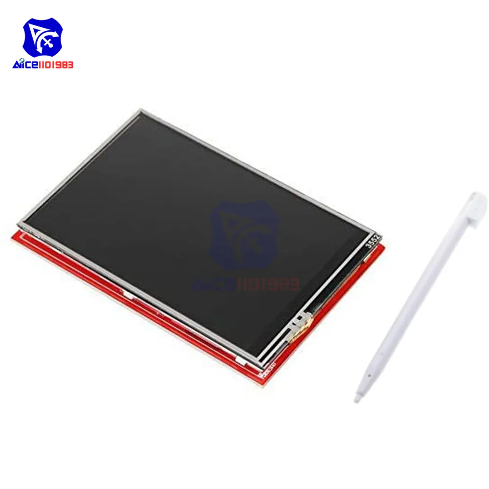 3,5 дюймовая TFT сенсорная панель ЖК-дисплей diymore модуль 480x320 ILI9486 драйвер ЖК-модуль со стилусом для Arduino Mega2560
3,5 дюймовая TFT сенсорная панель ЖК-дисплей diymore модуль 480x320 ILI9486 драйвер ЖК-модуль со стилусом для Arduino Mega2560