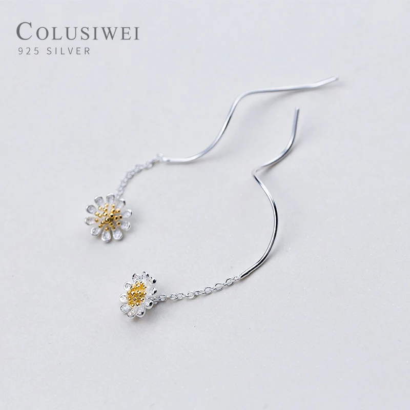 Modian New Arrive Real 925 Sterling Silver Plant Gold Color Daisy Drop Earrings Fashion Dangle Ear For Women Fine Jewelry Gift
Modian New Arrive Real 925 Sterling Silver Plant Gold Color Daisy Drop Earrings Fashion Dangle Ear For Women Fine Jewelry Gift