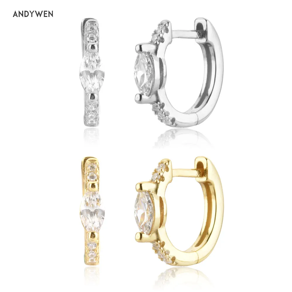 ANDYWEN 925 Sterling Silver Gold Ovals Huggies Zircon CZ 8.5mm Luxury Jewelry Gift Wedding Crystal Jewelry Piercing Pendientes
ANDYWEN 925 Sterling Silver Gold Ovals Huggies Zircon CZ 8.5mm Luxury Jewelry Gift Wedding Crystal Jewelry Piercing Pendientes