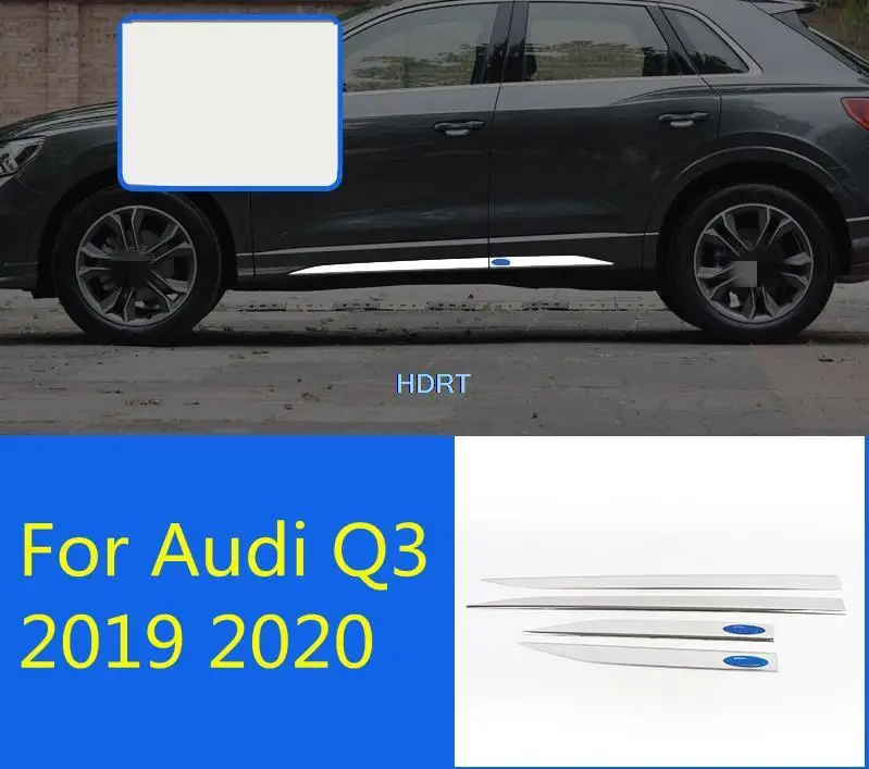 For Audi Q3 2019 2020 Accessories Stainless Steel Blue/Red/Black logo Side Door Body Molding Strips Cover Trim 4pcs Car Styling
For Audi Q3 2019 2020 Accessories Stainless Steel Blue/Red/Black logo Side Door Body Molding Strips Cover Trim 4pcs Car Styling