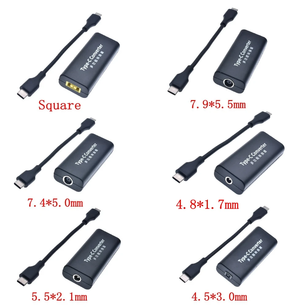Laptop Power Jack Connector Dc Adapter Charger Converter for Lenovo Hp Asus 7.4*5.0 7.9*5.5mm Female to USB Type C Adaptor Male
Laptop Power Jack Connector Dc Adapter Charger Converter for Lenovo Hp Asus 7.4*5.0 7.9*5.5mm Female to USB Type C Adaptor Male