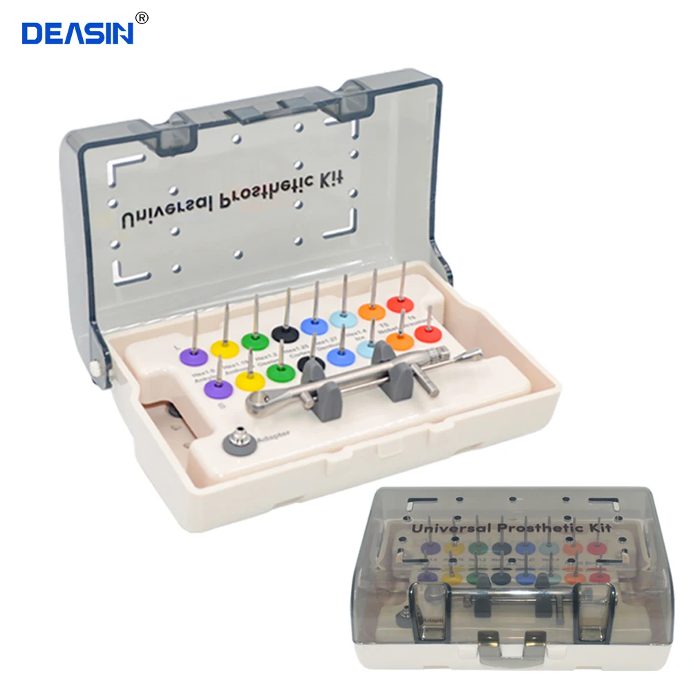 Dental Implant Prosthetic Kit Torque Wrench Prosthetic Kit Latch-Type Multi Driver Tool for Dental Practices
Dental Implant Prosthetic Kit Torque Wrench Prosthetic Kit Latch-Type Multi Driver Tool for Dental Practices