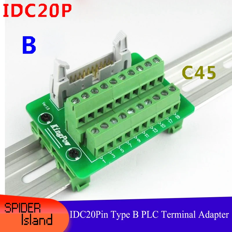 IDC20P-B Relay Terminal Horn Transfer Terminal PLC Converter terminal Block IDC 20pin Adapter
IDC20P-B Relay Terminal Horn Transfer Terminal PLC Converter terminal Block IDC 20pin Adapter