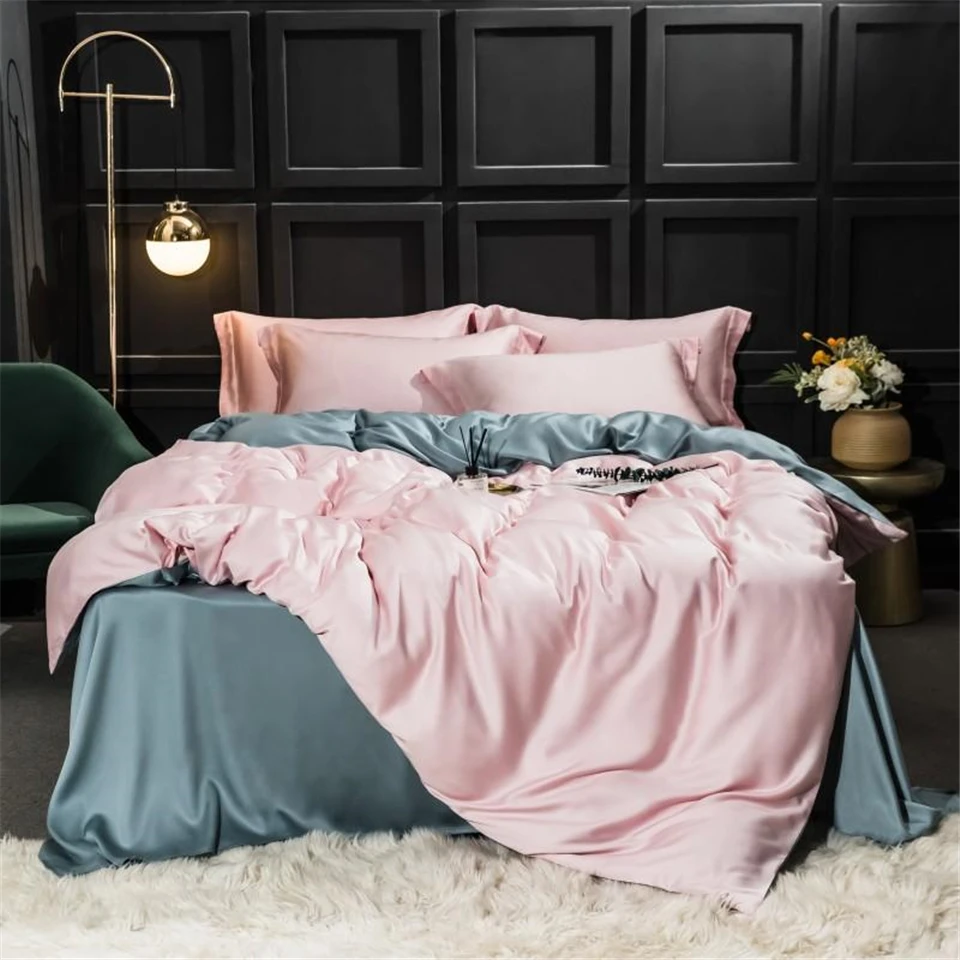 100s cotton Pink Bedding Set Healthy Duvet Cover Set Queen King Bed Linen Home Textile
100s cotton Pink Bedding Set Healthy Duvet Cover Set Queen King Bed Linen Home Textile