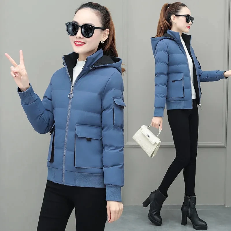 Winter Both Side Wear Cotton Padded Jacket High Quality Women Thick Warm Short Parkas Fashion Casual Hooded Quilted Coat Female
Winter Both Side Wear Cotton Padded Jacket High Quality Women Thick Warm Short Parkas Fashion Casual Hooded Quilted Coat Female